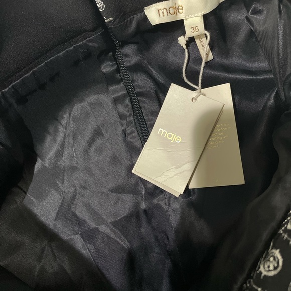 MAJE IPOM Women’s EMBROIDERED MINI SHORTS size 36 - Picture 7 of 8